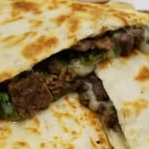 Quesadilla with Onion and Cilantro.