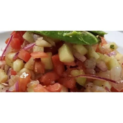 Tostadota Ceviche De Camaron Curtido.