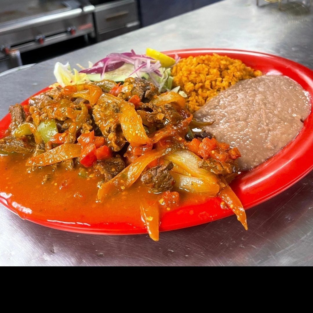 Bistek Ranchero Plate.